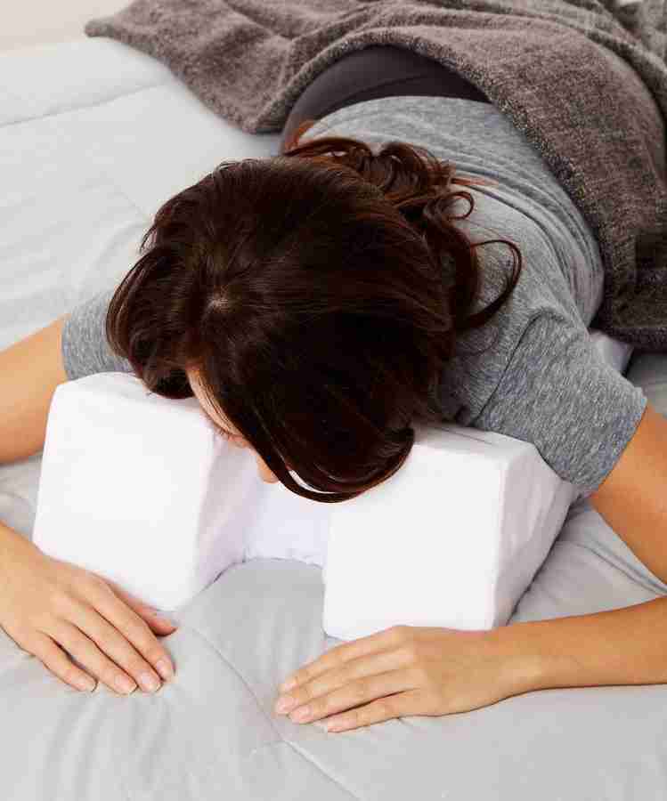 Face down shop in the pillow