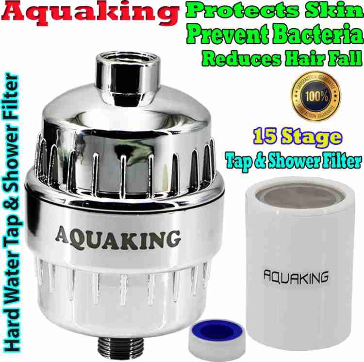 AquaKing Shower Head & Tap Hard Water Filter– Softener Purifier
