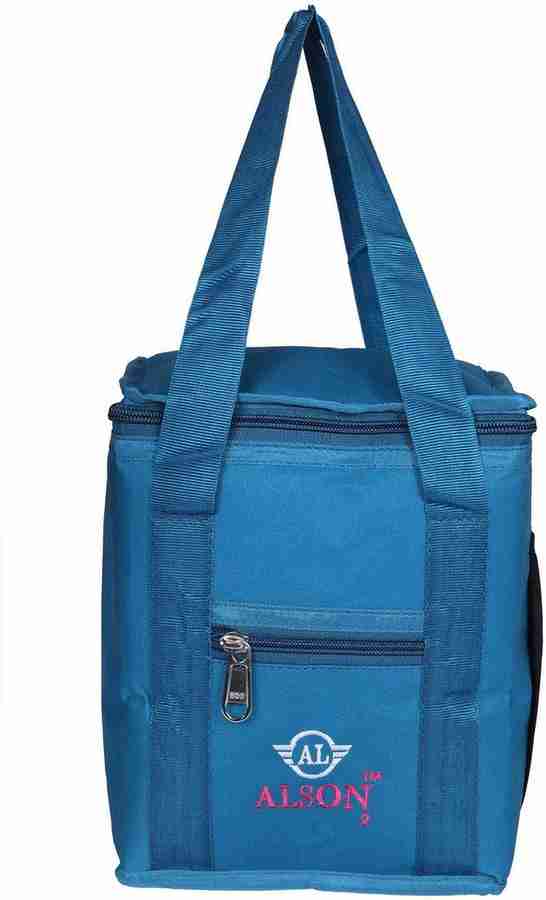 Alson Waterproof Polyester Lunch Tiffin Bag for School, Office and Picnic  (Light Blue) Waterproof Lunch Bag