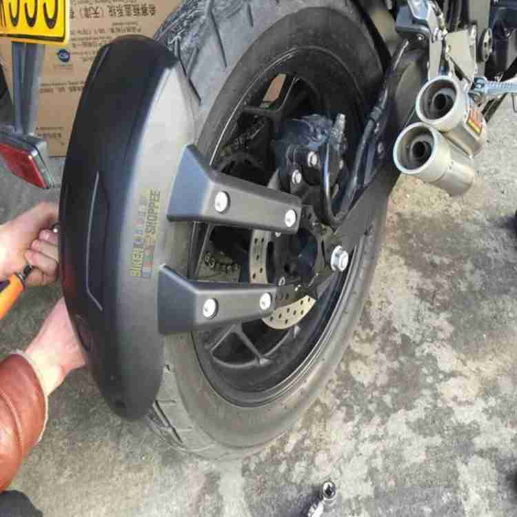 Rear wheel mudguard clearance