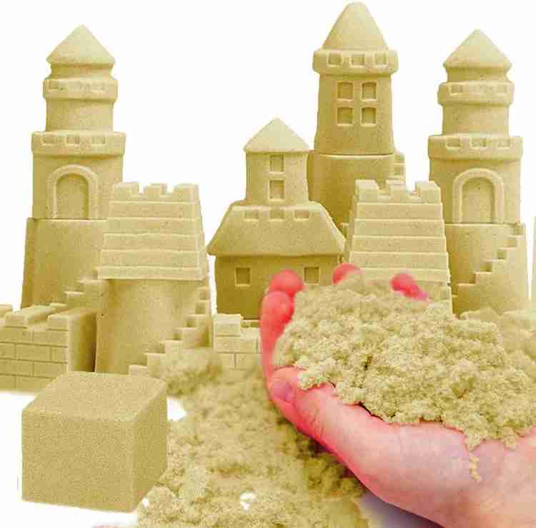 FunBlast Creative Sand for Kids Kinetic Sand Kit for Kids Soft Sand Clay Toys without Mould Tray Approx 1 Kg Creative Sand for Kids Kinetic Sand