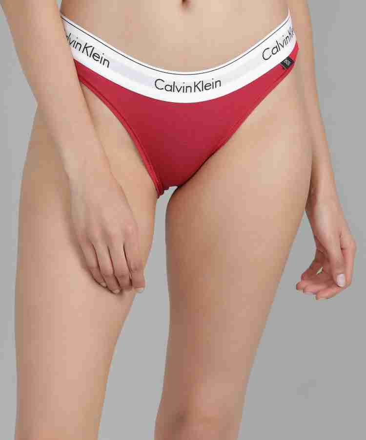 Calvin Klein Underwear Women Bikini Red Panty - Buy Calvin Klein Underwear  Women Bikini Red Panty Online at Best Prices in India