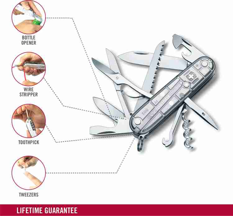 Victorinox 1.3713.T7 Huntsman Silvertech 15 Multi utility Knife Price in India Reviews Ratings Specifications Flipkart