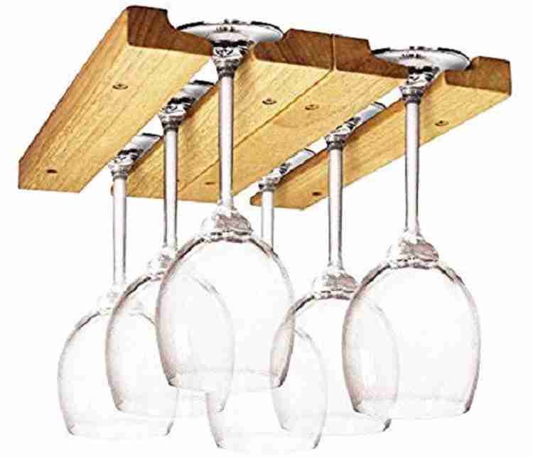hungry hub Wine Glass Hanger Set for 6 Glasses Holder Wooden Glass Holder Price in India Buy hungry hub Wine Glass Hanger Set for 6 Glasses Holder Wooden Glass Holder online