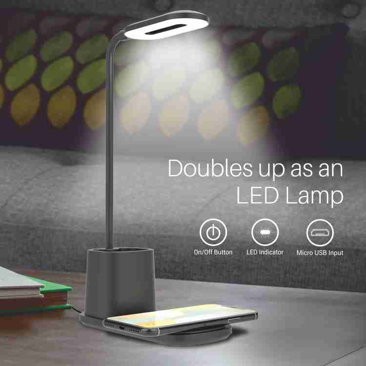 Portronics Brillo II with Wireless Charging Pen Holder LED Indicator Table Lamp Price in India Buy Portronics Brillo II with Wireless Charging Pen Holder LED Indicator Table Lamp online at Flipkart ...