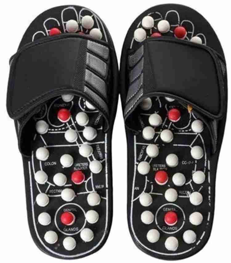 Nilzone Feet Massage Slippers Foot Reflexology Acupuncture Therapy