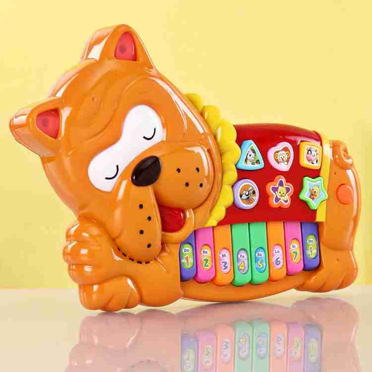 Dog deals piano toy