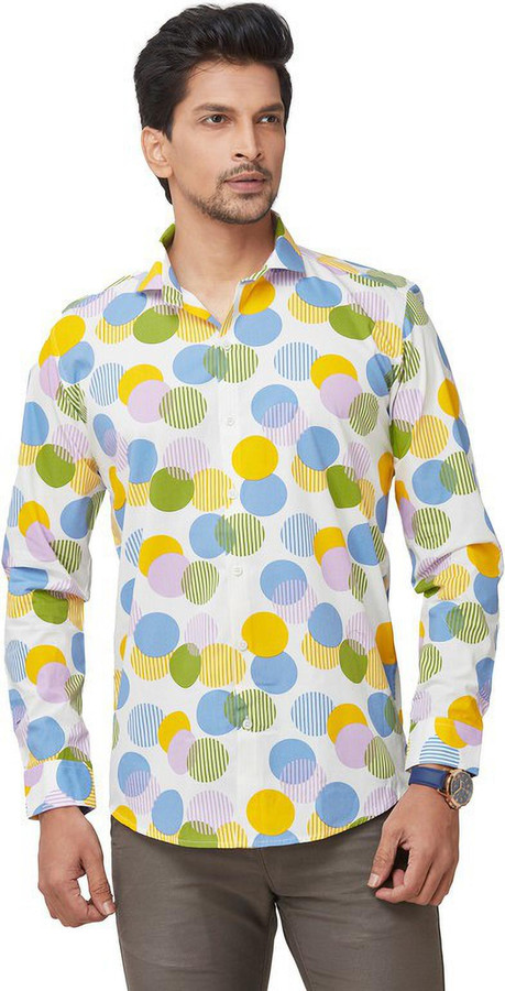 THE MORRI Men Printed, Polka Print Casual Multicolor Shirt - Buy THE MORRI  Men Printed, Polka Print Casual Multicolor Shirt Online at Best Prices in  India | Flipkart.com