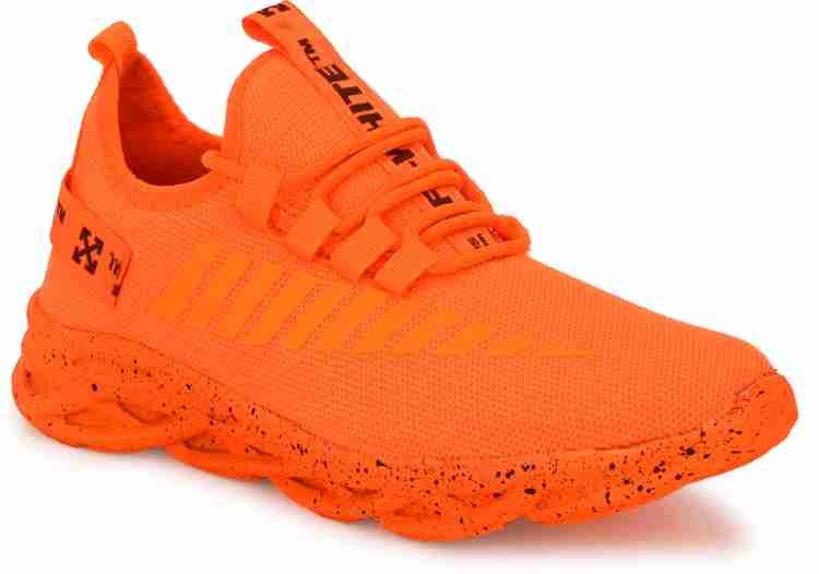Orange off white shoes deals