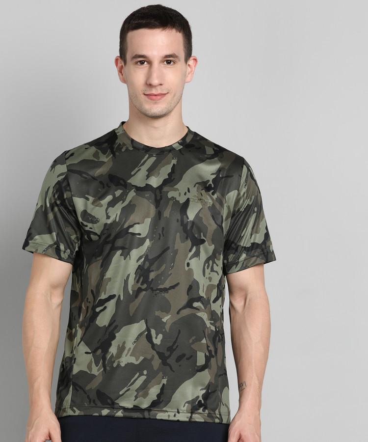 ADIDAS Military Camouflage Men Round Neck Green T-Shirt - Buy ADIDAS  Military Camouflage Men Round Neck Green T-Shirt Online at Best Prices in  India | Flipkart.com
