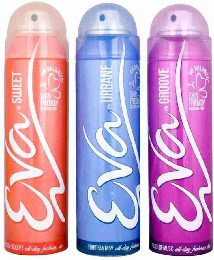 EVA Perfume sweet urbanve and groove 3 pack 360mll Body Spray For Men Women