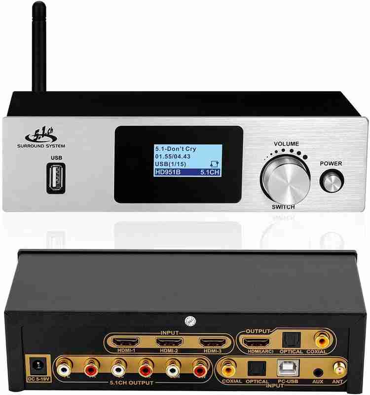 Tobo HDMI 5.1CH Audio Bluetooth Receiver HDMI to HDMI Extractor ARC Converter TD 516H Media Streaming Device Tobo Flipkart