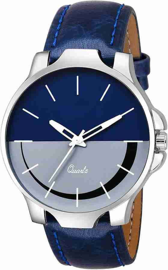 zendro MEN 402 BLUE LEATHER BELT NEW ARRIVAL ROUND DIAL ANALOG QUARTZ WATCH FOR MEN Analog Watch For Men Women Buy zendro MEN 402 BLUE LEATHER BELT NEW ARRIVAL ROUND DIAL