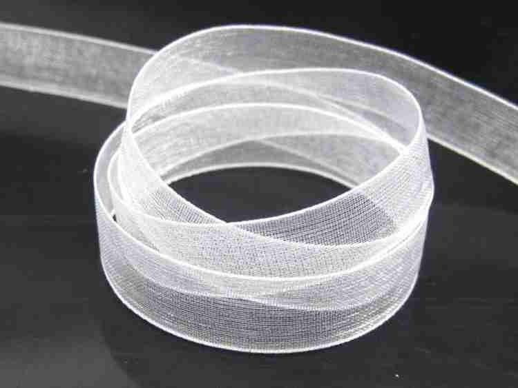 White organza deals ribbon