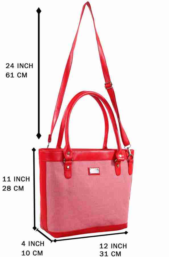 Flipkart J N BAGS COLLECTION Women Fashion Handbags Polyester Top Handle Satchel Purse With Sling Pink Waterproof Shoulder Bag Shoulder Bag