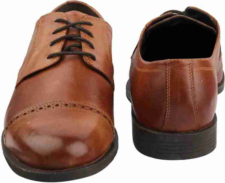 Cole Haan Big Size Extra Wide Genuine Leather Formal Lace-Up Shoes