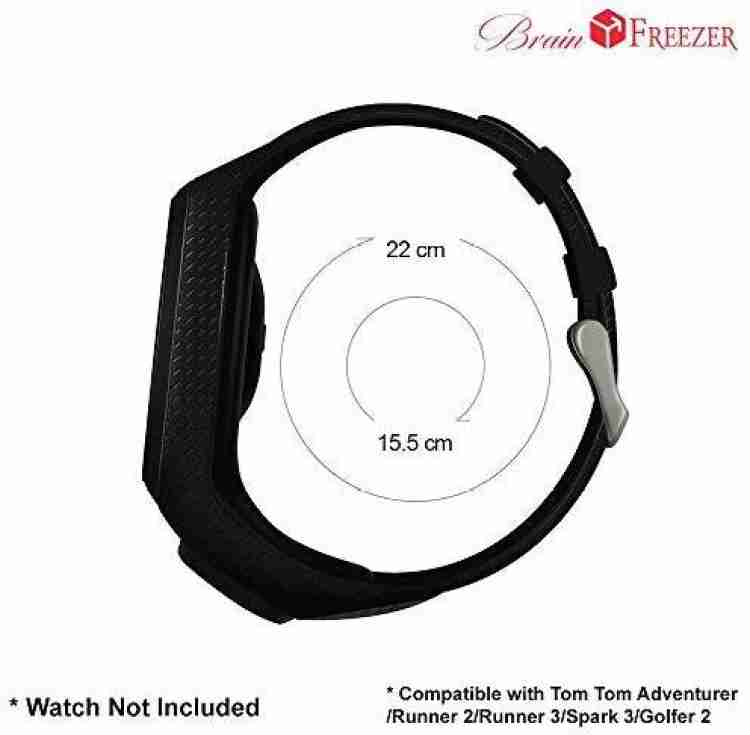 J Silicone Watch Strap Compitible with Tomtom Spark 3 Runner 2 3