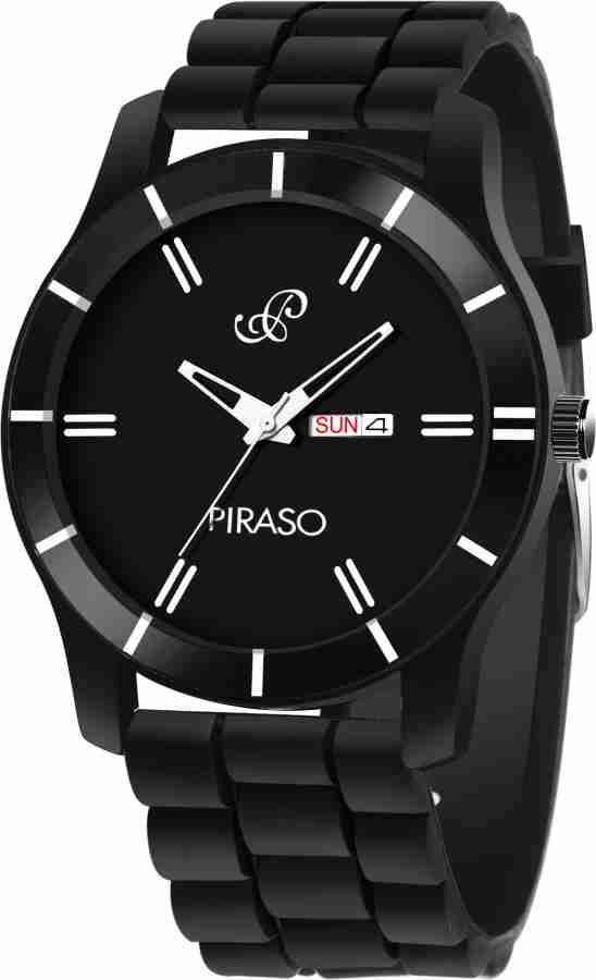 PIRASO D D 0605 MESH DESIGNER Classy Black Dial and Black Mesh Band With Day And Date Functioning Watch For Men Analog Watch For Boys Buy PIRASO D D 0605 MESH DESIGNER