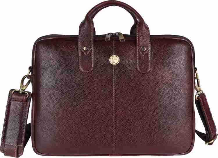 Flipkart WE TRAVEL 100 Genuine Leather Office File Bag Laptop Messenger Bag For Document Or File Laptop Messenger Bag For Document Or File