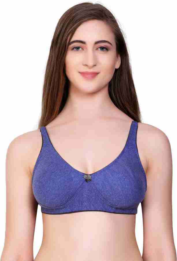 JZMEE WomensGirls PAKHI Multicolored pack of 3 bra, cotton blend bra in  b-cup size, perfectly comfotable as per the size, A rare and stylish look,  Easy to wear Women Full Coverage Non