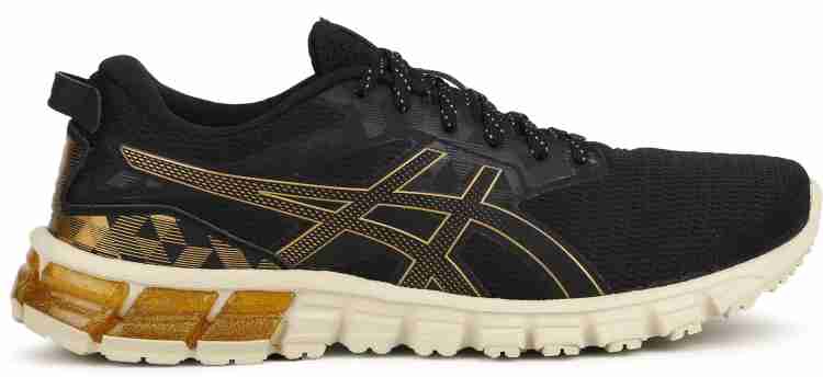 Asics noir hot sale et or