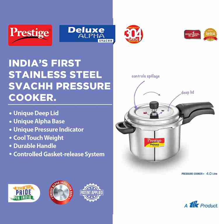 Prestige deluxe alpha 4 litre hot sale