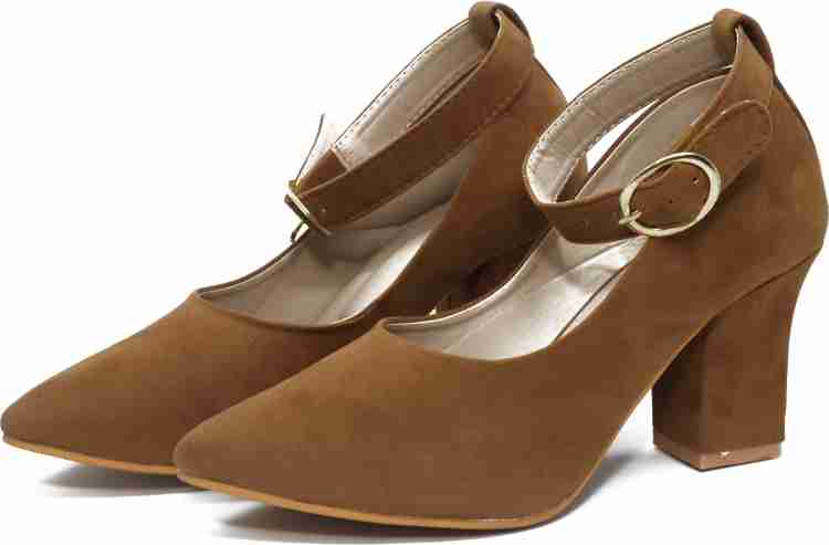 The Big Gala Brown Velvet High heels shoe Party Wear For Women Buy The Big Gala Brown Velvet High heels shoe Party Wear For Women Online at Best Price Shop