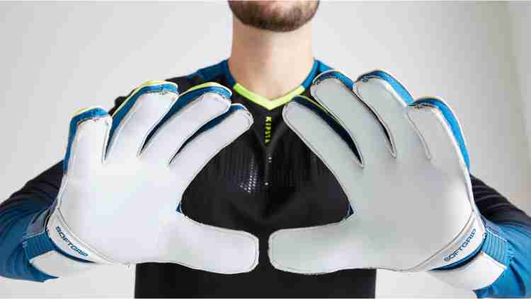 KIPSTA by Decathlon F500 Adult Football Goalkeeper Gloves Blue