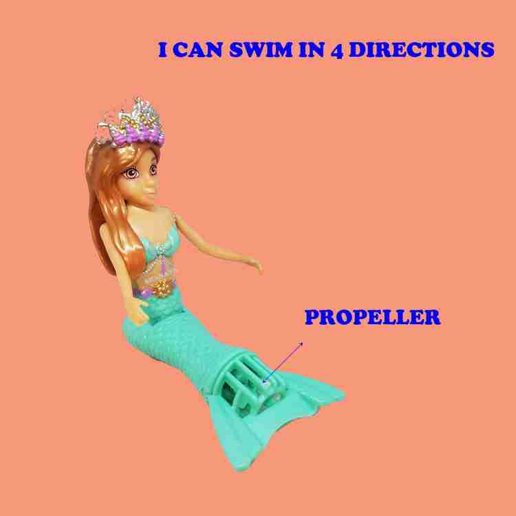Swimming mermaid bath toy sales