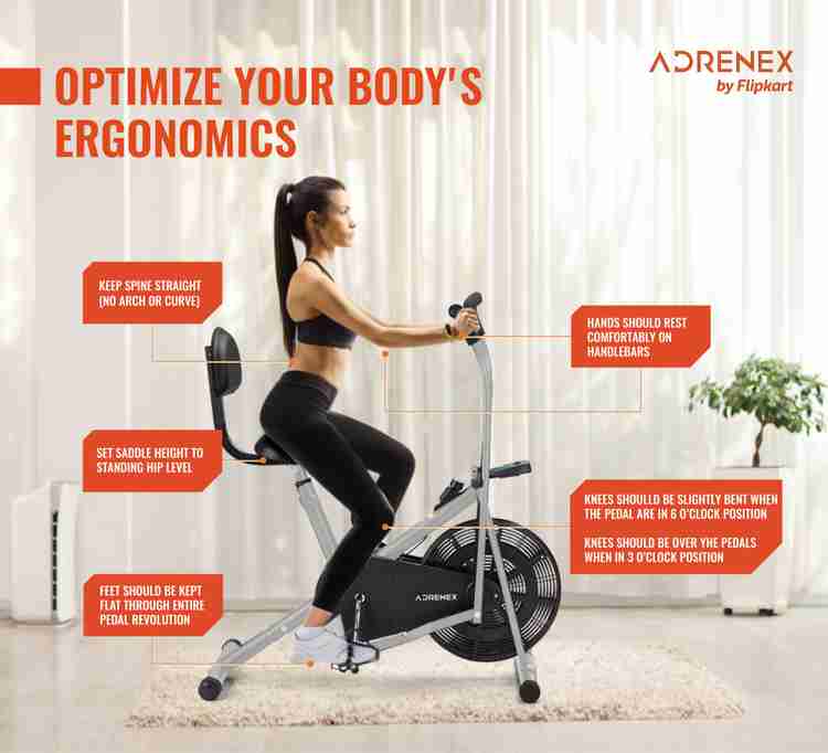 Exercise bike no handles sales
