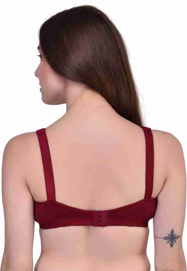 L Fashion Women's Cotton Blended Non Padded Non-Wired Regular Bra