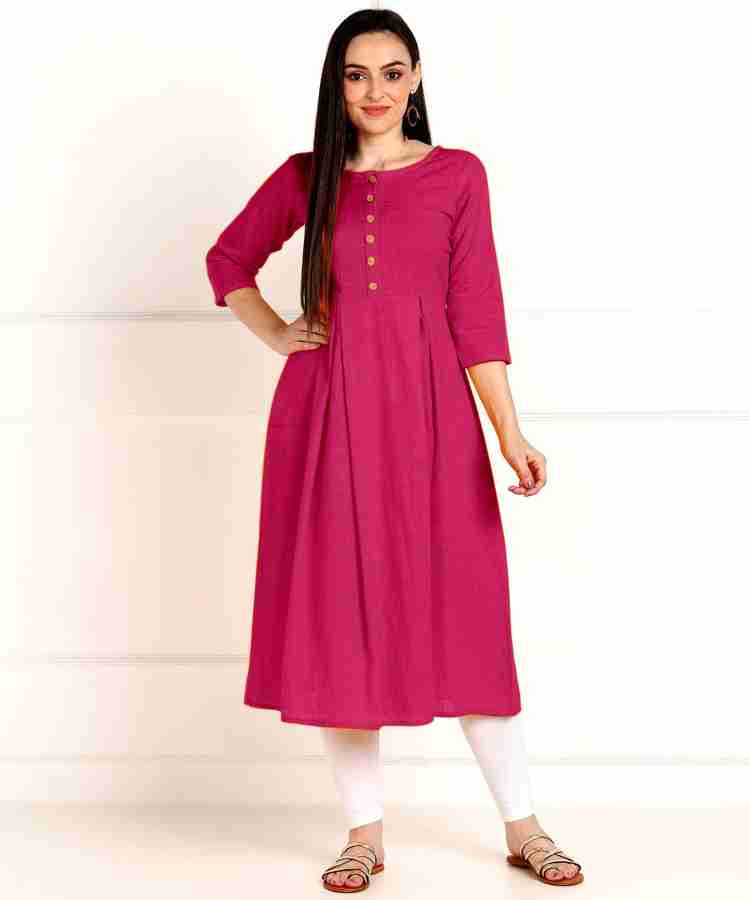 Pink kurti flipkart deals