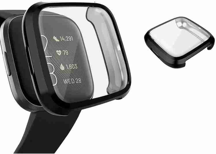 KAZUKI Front and Back Screen Guard for Soft TPU Front Protection Case Cover for Fitbit Versa 2 Smart Watch Flexible Silicone Black KAZUKI Flipkart