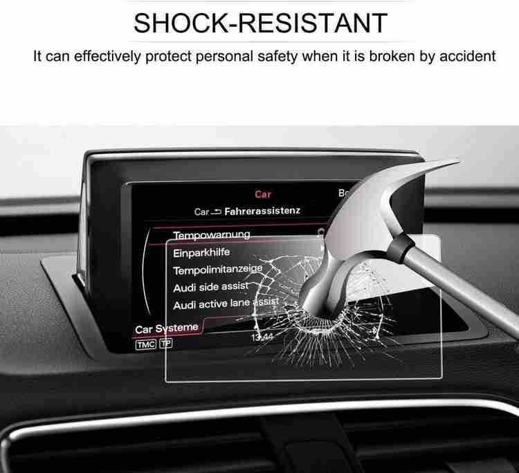 Tuta Tempered Screen Guard for Audi Q7 Facelift Car Tuta