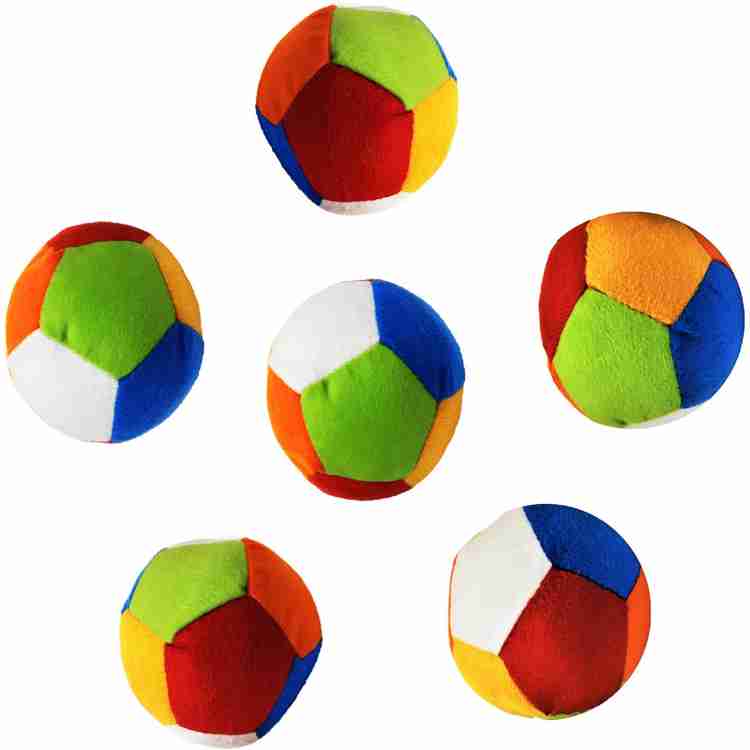 AFTERSTITCH 6 soft toy Stuffed soft ball for babies kids small set of 4 10 cm 6 soft toy Stuffed soft ball for babies kids small set of 4