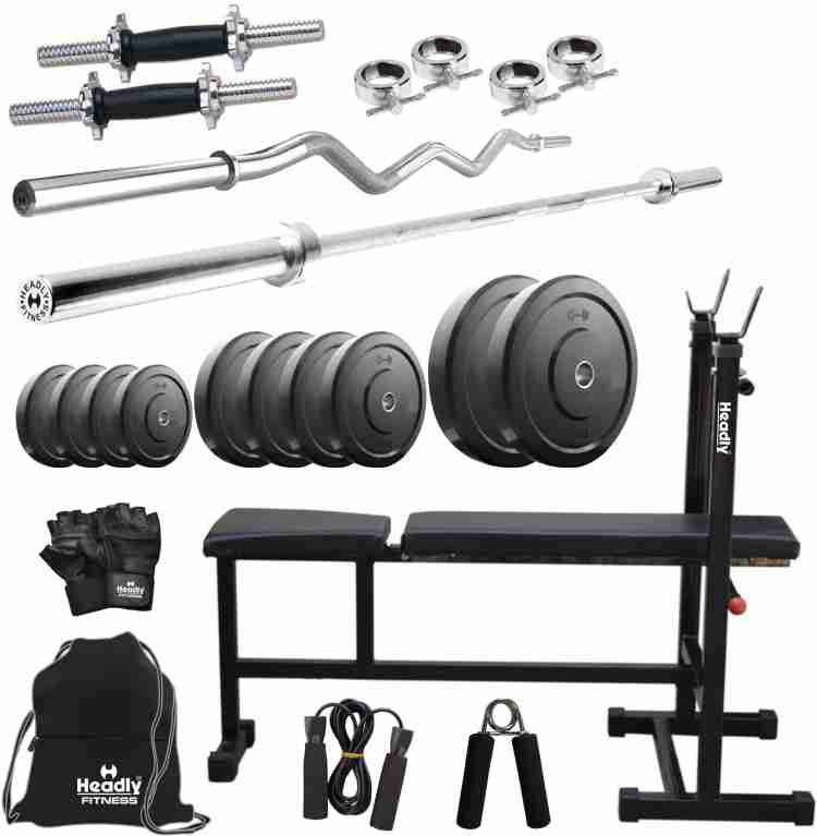 Gym combo discount set with bench