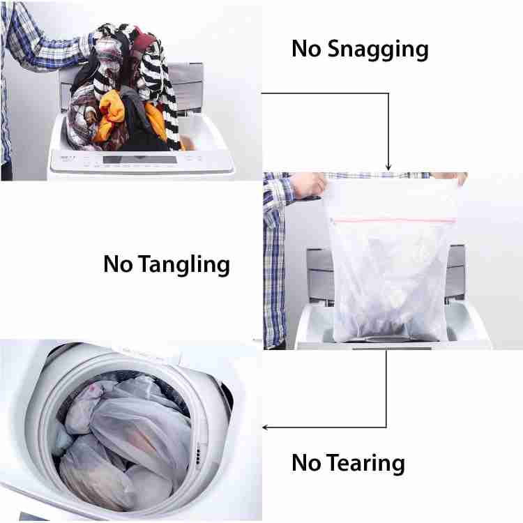 1pc Thick Mesh Bra Washing Bag For Washing Machine, Blue, With  Anti-deformation Design