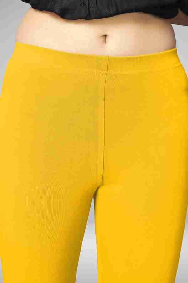 Buy Mustard Yellow Leggings for Women by SRISHTI Online