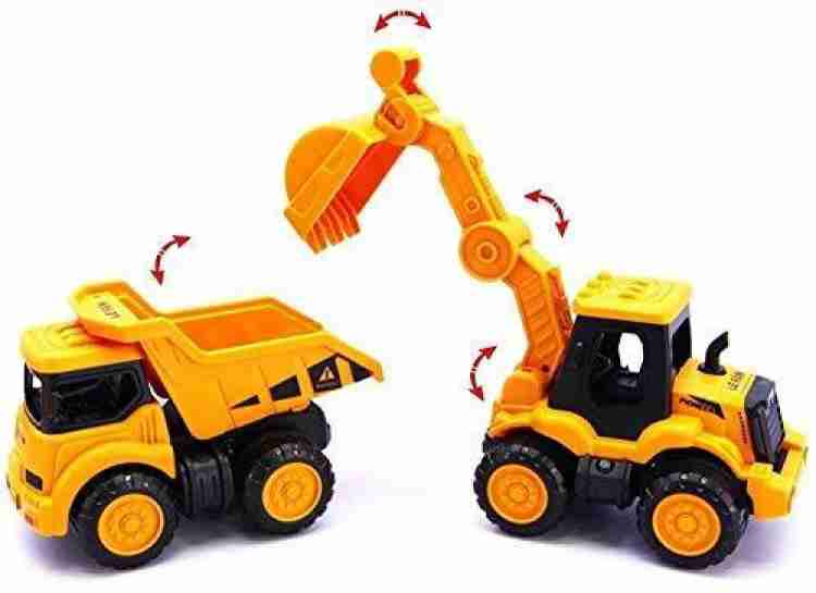 Buy KTRS ENTERPRISE Unbreakable Metal Team Car Unbreakable Engineering  Automobile Construction Car Toys Set for Children Kids Crane Excavator Road  Roller Forklift Mixer Truck Transporter Truck Machine Construction Toys  Online at Best