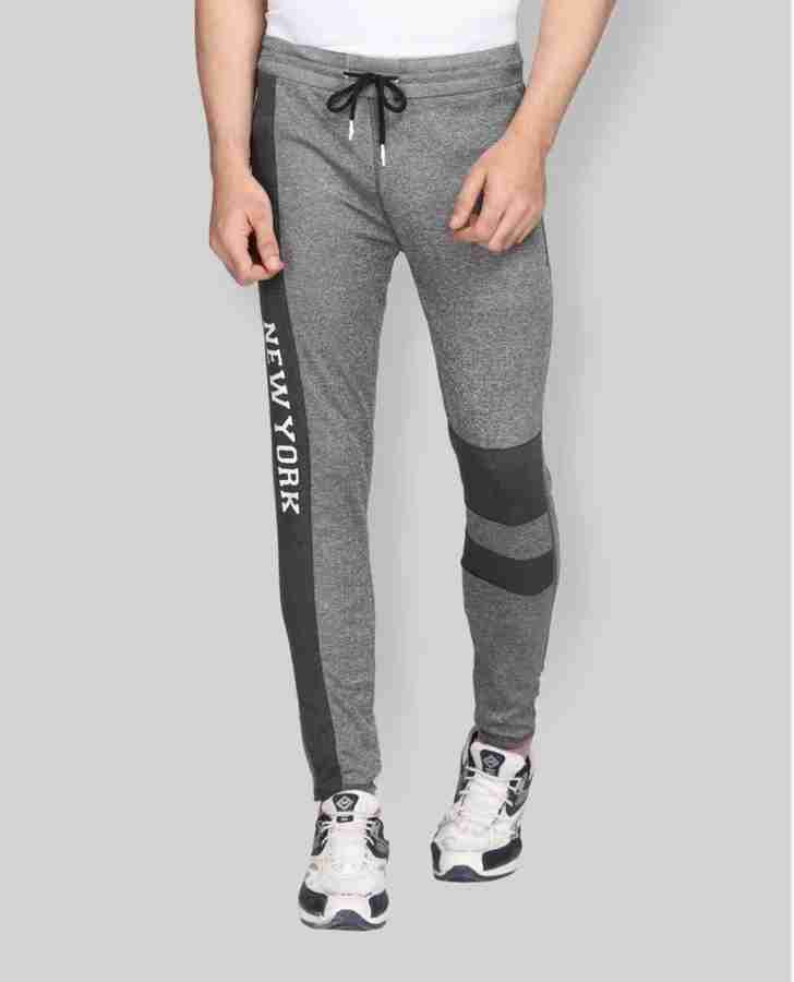 brand wear Color Block Men Grey Track Pants Buy brand wear Color