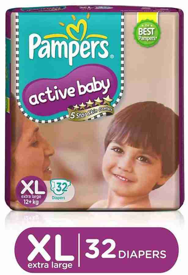 Pampers active baby xl 32 best sale