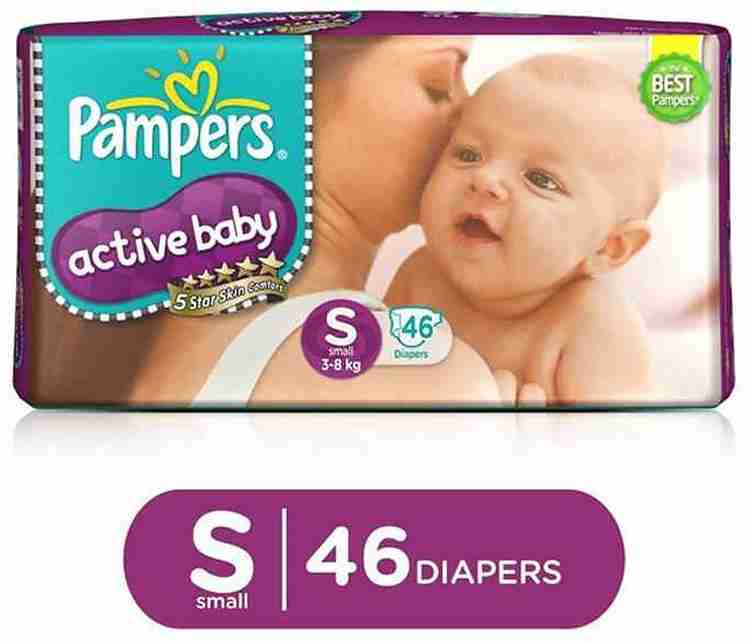 Pampers active baby small 46 count sales