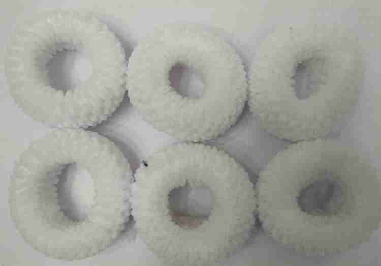 Thick white rubber shop bands