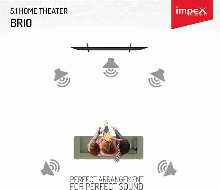 Impex brio 5.1 home hot sale theater