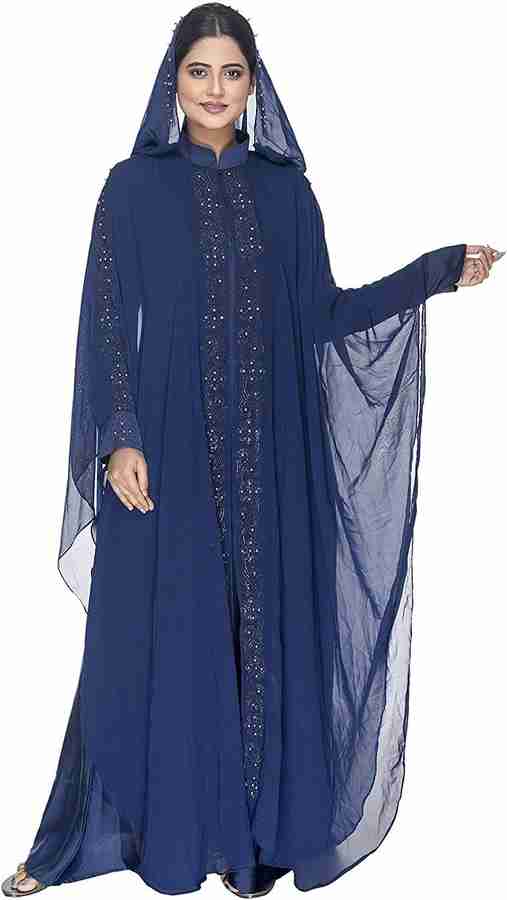 Mullick the designer Chiffon Abaya With Hijab Price in India Buy Mullick the designer Chiffon Abaya With Hijab online at Flipkart