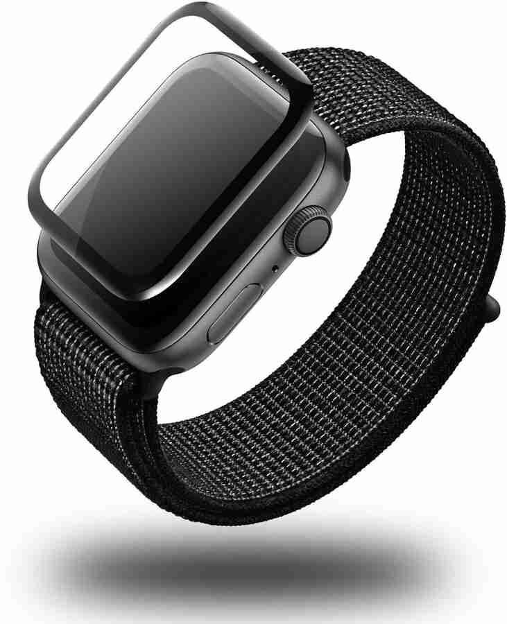 BLACK GORILLA Edge To Edge Tempered Glass for Apple Watch Series 5 Series 6 Series SE Black 40mm BLACK GORILLA Flipkart