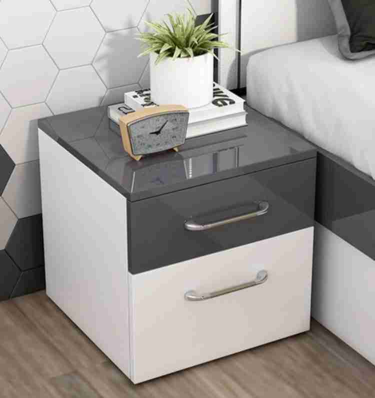Grey and white side table hot sale