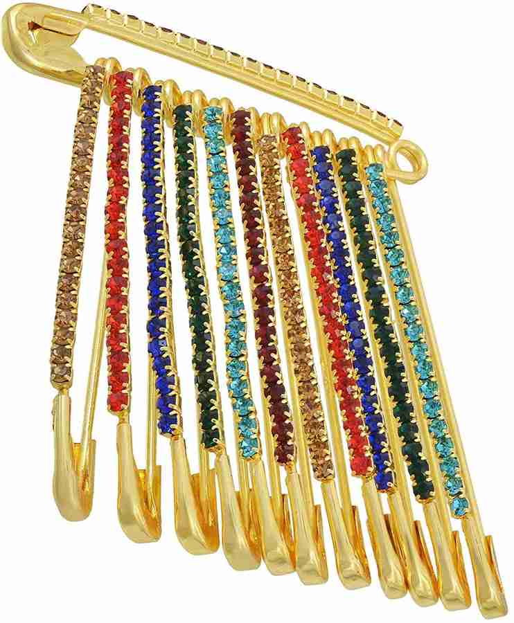 VAMA sari saree pin clip Set Brooch Price in India Buy VAMA sari