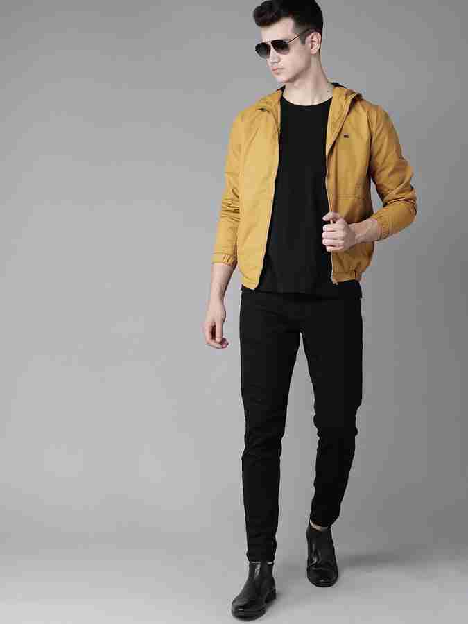 Roadster full sleeve solid men's jacket discount
