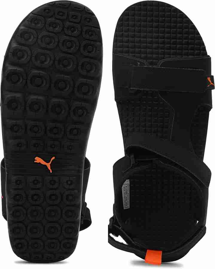 Puma men sales black sandals
